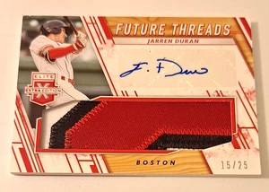 2019 Elite Extra Edition Future Threads Red #JA Jarren Duran Rc Auto Jrsy #15/25 - Picture 1 of 3