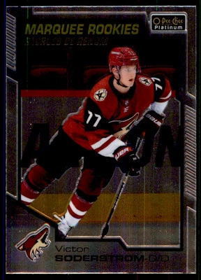 2020-21 O-PEE-CHEE PLATINUM VICTOR SODERSTROM ROOKIE ARIZONA COYOTES #155 - Image 1 of 2