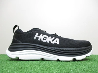 Hoka Gaviota 5 Womens Size 9.5 Wide D Black White Sneakers 1134270 BWHT Running - Image 1 of 4