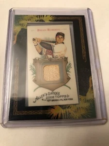 2008 Topps Allen & Ginter Brian Roberts Mini Framed Relic Bat Card AGR-BR2 - Picture 1 of 2