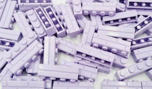 Lego Mauersteine 1x4 Lavendel 15533 Neu Burg Modular City 50 Stück Profilsteine - Bild 1 von 1