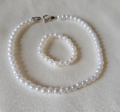 HANDMADE Doll PEARL NECKLACE SET fits 38" My Size BARBIE Dolls