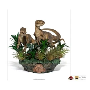 JURASSIC PARK 1/10 Deluxe Art Scale Just The Two Raptors 20 cm IRON STUDIOS - Imagen 1 de 12