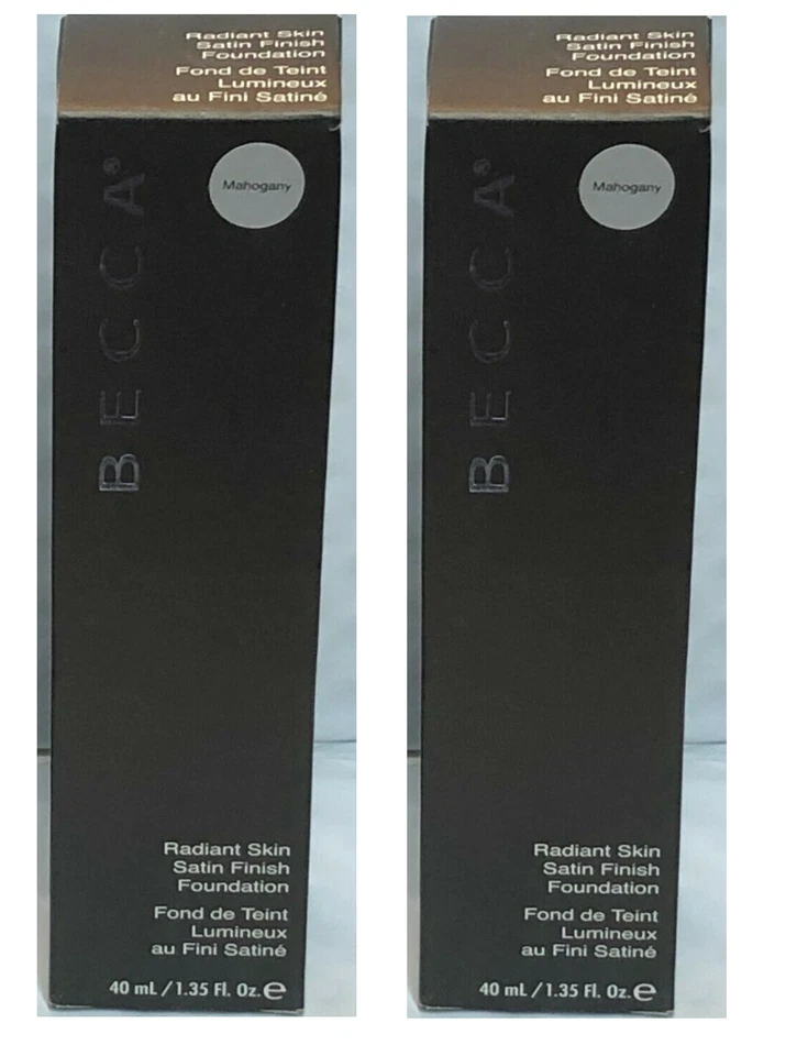Becca Radiant Skin Satin Finish Foundation, Mahogany, 1.35 fl oz (2 Pack) - Image 1 of 1