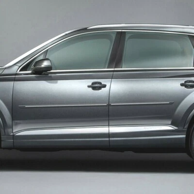 For: Audi Q7 2007-2024 Painted Body Side Moldings w/ Chrome Inserts #CF-AUDI-Q7 Foto 1 de 4