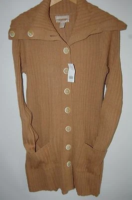 NUEVO Cárdigan Suéter Chaqueta Banana Republic Mujer Lana Bld Botón M XL $130 NUEVO CON ETIQUETAS Foto 1 de 4