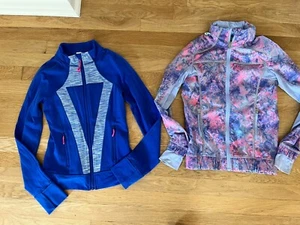 Ivivva Girls Lot Of 2 Tie Dye Windbreaker & Define Jacket Sz 10 - Picture 1 of 3