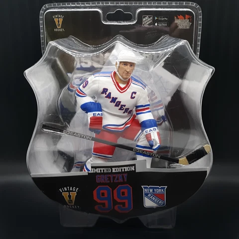 2017 Imports Dragon NHL Wayne Gretzky 6" Limited Ed Figure Rangers White Jersey Cover