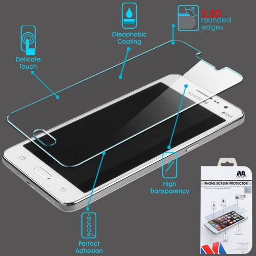 Protector de pantalla de vidrio templado 9H dureza 0,3 mm para Samsung Galaxy On5 G550 Foto 1 de 3