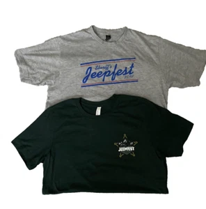2 neue große Jeepfest T-Shirts "Crawl For the Kids" Sheriff's Jeepfest 2019 & 2022 - Bild 1 von 3