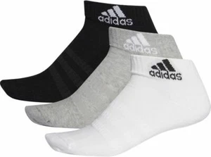 Adidas socks men's 3 Pack of Cushioned Ankle Socks - Black/Grey/white - Picture 1 of 6