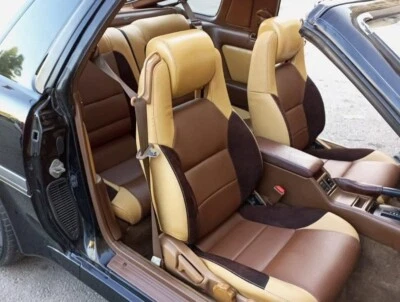 Fundas de asiento Toyota Supra MK3 / MKIII 1986.5-1992 en marrón claro y oscuro (juego) Foto 1 de 2