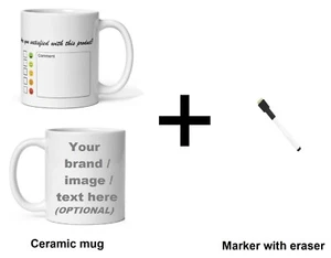 11 Oz Mug for taste-test / sensory evaluation / customer reviews on product - Picture 1 of 3