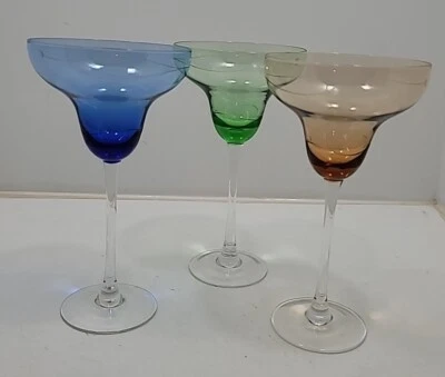 3 vasos LENOX Toscana Temporadas 8 5/8" Alto Margarita Grabados Soplados Foto 1 de 4