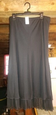 falda ropa conectada grande negra con residuos elásticos nueva Foto 1 de 4