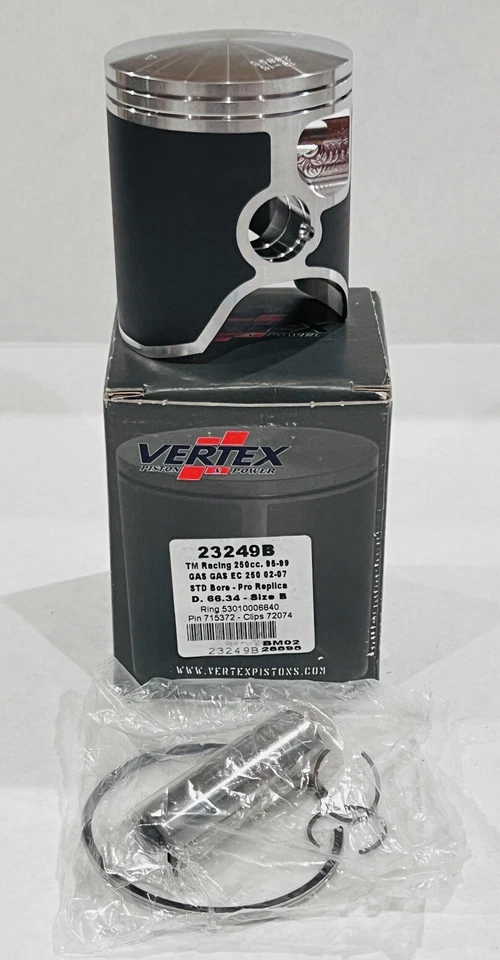 Kit de pistón réplica de diámetro estándar Vertex 66,34 mm para Select Gas Gas EC EN MX 250 Foto 1 de 1