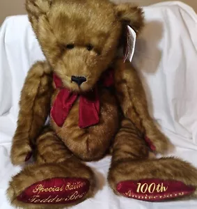 Jumbo XL Dan Dee Teddybär Plüsch 100. Jahrestag bestickte Pfoten 30 Zoll - Bild 1 von 7