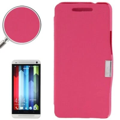 Handyhülle Tasche für HTC One / M7 pink gebürstet - Bild 1 von 4