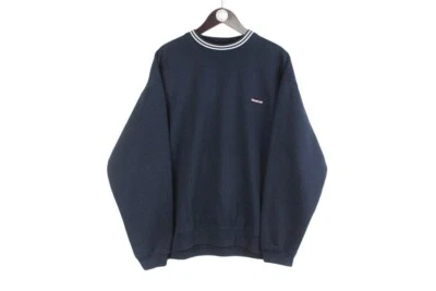 Vintage Reebok Sweatshirt Size XXL Blue Crewneck Pullover Jumper 90s Sport Style - Image 1 of 4