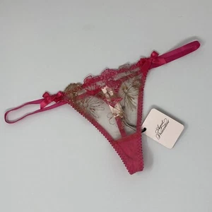Agent Provocateur Zuri Pink Gold Thong AP4 Large NWT - Picture 1 of 7