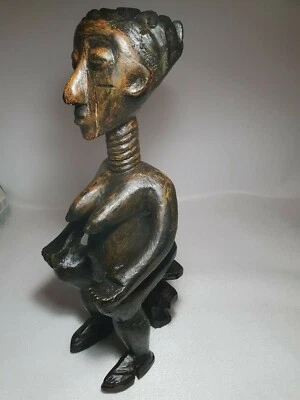 🔅 Ancienne Statuette africaine en bois Art H 38 cm à identifier art Africain - Photo 1/4