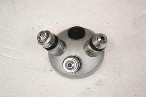 Olympus CH Microscope Nose w DPlan 100 A40 & A10 Objectives #1(062625) - Picture 1 of 2