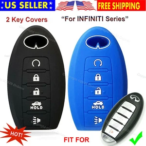 2 5B Silicone Cover Entry Holder Protector Car Case Fob Holder for Infiniti Key - Picture 1 of 5