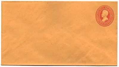 SC# UO49 Prestine US War Department Mint Entire 2 Cent Orange, SC Cat $17.50 - Image 1 of 2