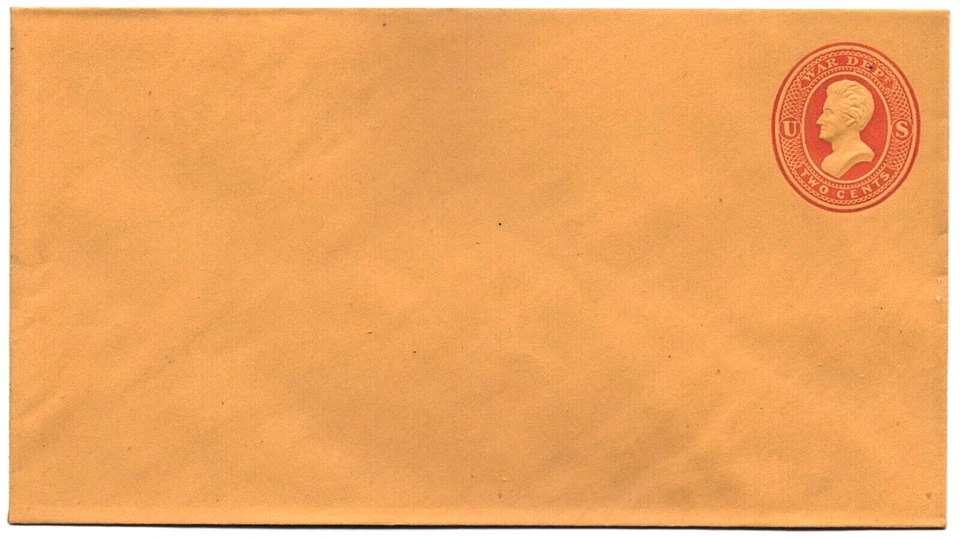 SC# UO49 Prestine US War Department Mint Entire 2 Cent Orange, SC Cat $17.50 - Image 1 of 2