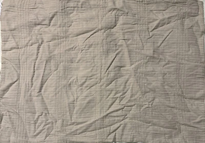 Hotel Collection STANDARD 20x28 100% Algodón Plisado Rayas Beige Foto 1 de 4