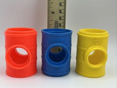 Juego de 3 tubos Fisher Price Little People Sesame Street Clubhouse vintage Foto 1 de 4