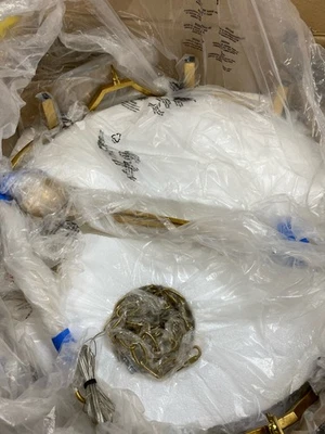 Lámpara de araña cónica Hinkley 45784DA Leona 8 luces - latón envejecido Foto 1 de 2