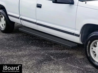 Barras Nerf de acero iBoard aptas para camioneta Chevy GMC CK 88-98 2 puertas cabina extendida Foto 1 de 4
