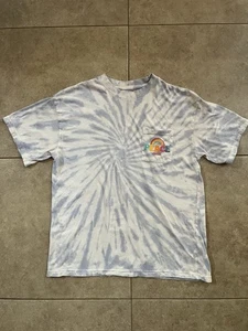 Coca Cola 1971 The Unity Collection blue/ white tie dye "Peace" t-shirt Medium  - Picture 1 of 4