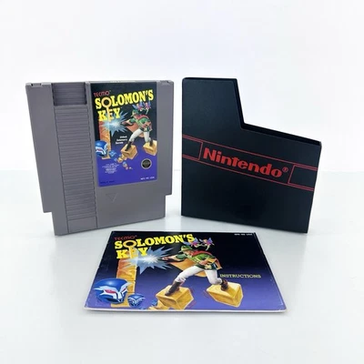 Solomon's Key (1987) NES With Manual And Nintendo Sleeve - Tested - Image 1 of 4