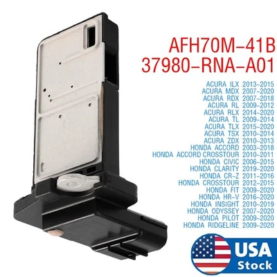 Sensor de flujo de masa de aire AFH70M-41B 37980-RNA-A01 para Honda Accord CR-V 2,0 L Pilot Foto 1 de 4