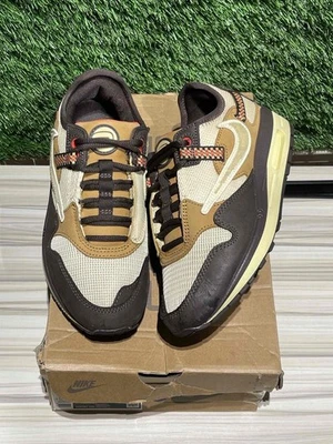 Size 5M/6.5W - Nike Air Max 1 Travis Scott Cactus Jack Baroque Brown Sz 5M DO939 - Image 1 of 4