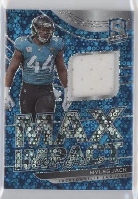 2021 Panini Spectra Max Impact Neon Blue /60 Myles Jack #MI-MJ - Image 1 of 2