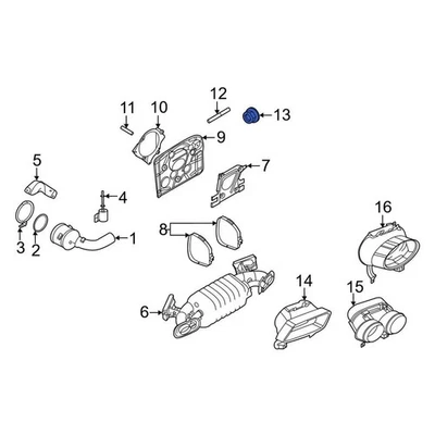 For Porsche Cayenne 2011-2018 Porsche PAF007634 Exhaust Heat Shield Nut Foto 1 de 4