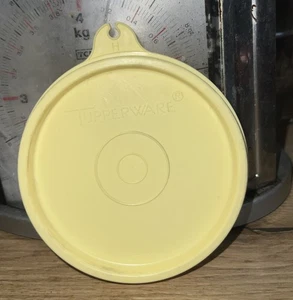 Tupperware Ersatzdeckel 733 H Ø 9cm Julchen Candy Spritzschutz Puderfee in Gelb - Bild 1 von 1
