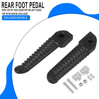 For Yamaha YZF-R7 2022-25 YZF-R1 R1S R1M 2015-25 YZF-R6 Rear Foot Pegs Footrest Foto 1 de 4