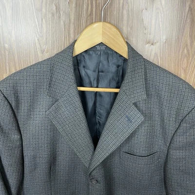 JNY Jones Нью-Йорк Sport пальто мужской 42R серый многоцветный 100% шерсти двойной вентилируемый - Изображение 1 из 4