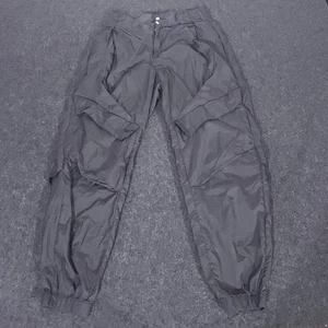 Nike Air Jordan Parachute Track Pants Womens Small Black Cargo Windbreaker - Picture 1 of 20