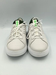 Samuel Hubbard Sneaker Uomo 10.5M Flight Sport Pelle Bianco/Collo Verde 4701 - Foto 1 di 6