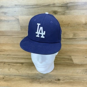 New Era 59fifty LA Los Angeles Dodgers Royal Blue Baseball Fitted Hat Cap 6 3/4 - Picture 1 of 5