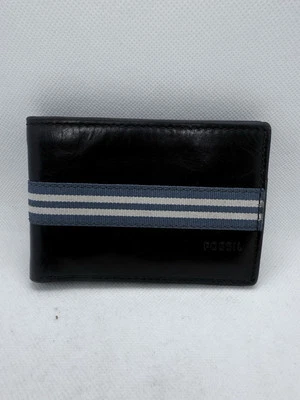 Fossil Black Genuine Leather Bi-fold Men's Wallet - image 1 of 2