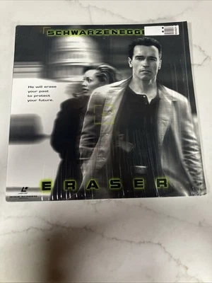 Eraser - 1996 Warner Bros. Laserdisc - Schwarzenegger - New/Sealed Foto 1 de 3