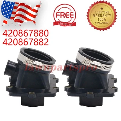 Set(2) Carb Intake Boots Replace For 2001-04 Ski Doo 500 600 420867880 420867882 Foto 1 de 4