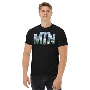 MTN Mountains Nature T-Shirt | Hiking Adventure Outdoor Gift - Picture 1 of 9