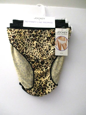 Jockey No Panty Line Microfiber stretch Bikini panties 3 pair size 8/XL - Image 1 of 3